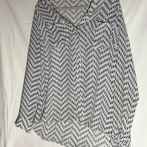 Candie's Asymmetrical Black and White Skirt